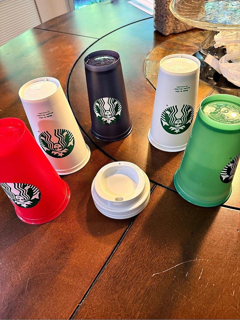 Starbucks Reusable Plastic To-Go Cups Set Reusable Cups Tumblers